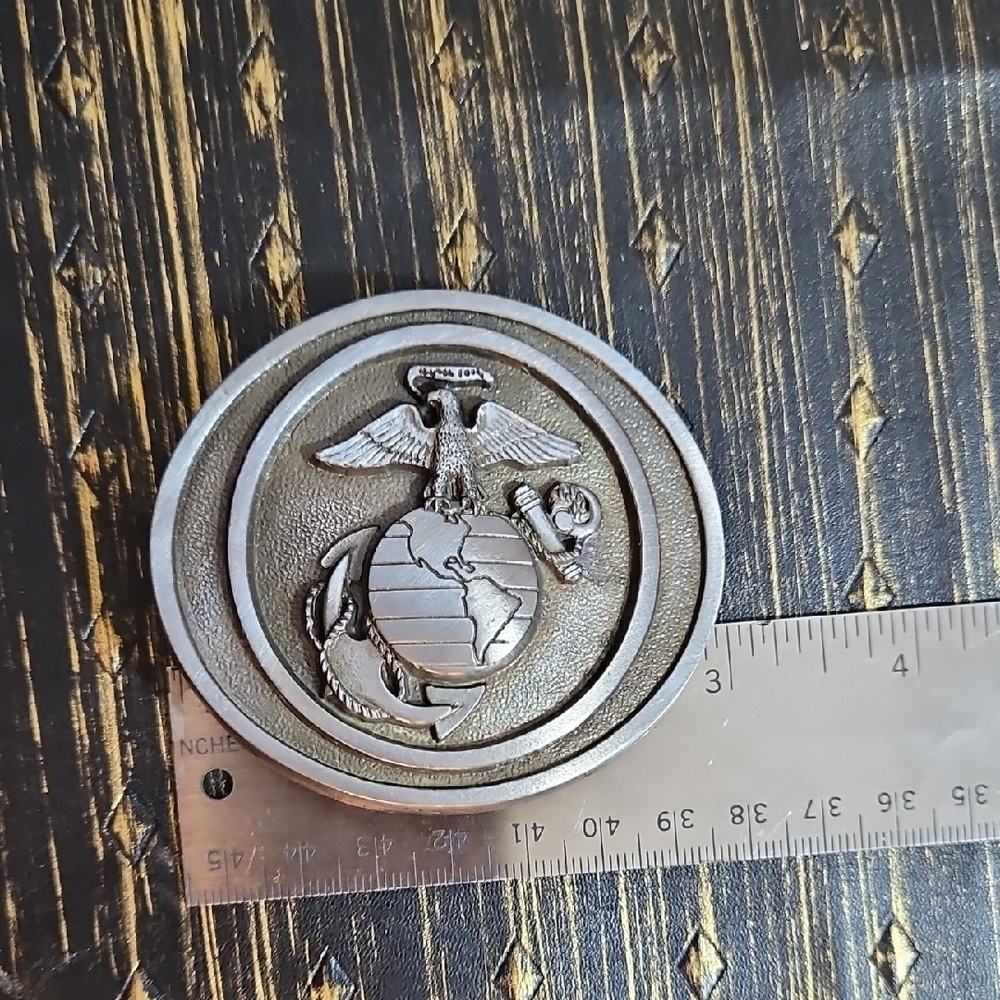 Pewter Belt with USMC Emblem